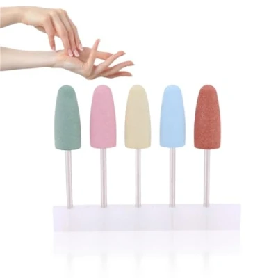 Afbeelding van 5 stuks nagelboren, nagelkunst siliconenpolijstmachine, nagelslijper, boor voor elektrische manicure gereedschapsmachine