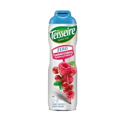 Afbeelding van Teisseire Zero Suiker Framboos Cranberry Siroop 60cl