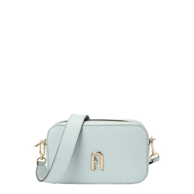 Afbeelding van FURLA Leren Schoudertas Primula Mini Crossbody Bag Laguna Lichtblauw