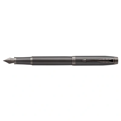 Afbeelding van Parker Im Monochrome Titanium Vulpen, Fijn, Giftbox Vulpen