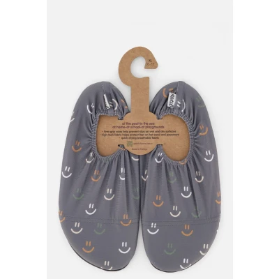 Afbeelding van Slipstop Smiley Anti Slip Zwemschoenen grijs Maat 27/29