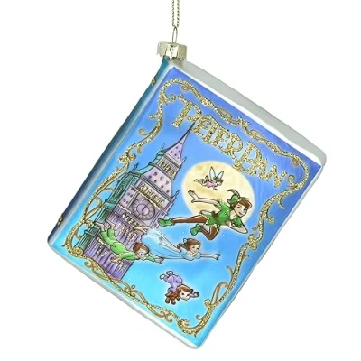 Afbeelding van Gisela Graham Peter Pan Boek kersthanger 7 cm Multicolor