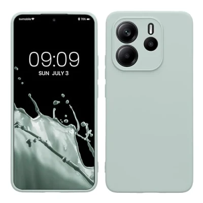 Afbeelding van kwmobile telefoonhoesje geschikt voor Xiaomi Redmi Note 14 4G Hoesje smartphone Precisie camera uitsnede In cool mint