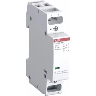 Afbeelding van Abb magneetschakelaar 250v 20a stuurspanning ac maakcontact en 1 verbreekcontact module eenheden inbouwdiepte 43 5mm ip20 1sbe121111r1411
