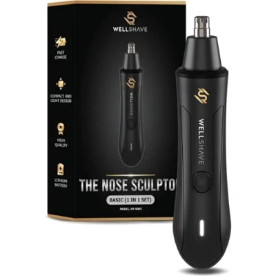 Afbeelding van Wellshave Neustrimmer Basic Wenkbrauw en Oorhaar trimmer Neushaartrimmer voor mannen Vaderdag Cadeau