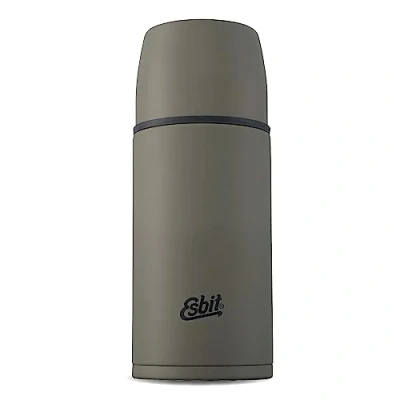 Afbeelding van Esbit roestvrijstalen thermosfles Classic 500 ml in olijfgroen voor warme en koude dranken thermofles met 2 bekers