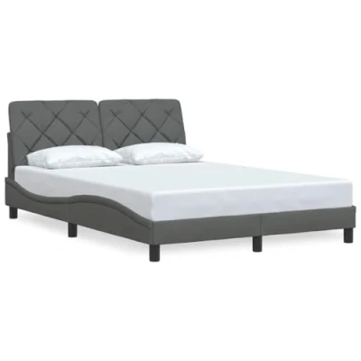 Afbeelding van Bedframe stof donkergrijs 140x190 cm