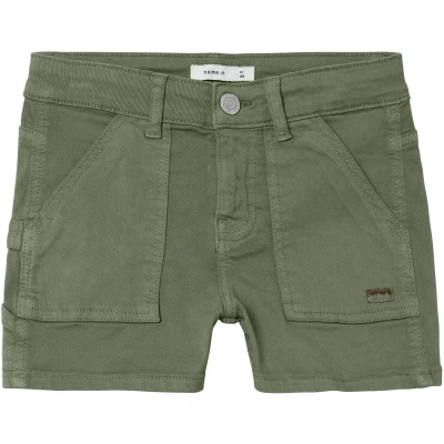 Afbeelding van Name it Nkfrose Shorts voor kinderen, Maat: 122, Deep lichen green