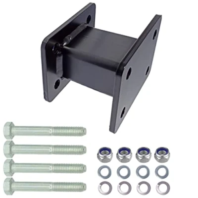 Afbeelding van XIMPLIO Trekhaak verlenging 75 mm haakverlenging adapter voor AHK aanschroefplaat flensbal 4 gaten 83x56 gatafstand