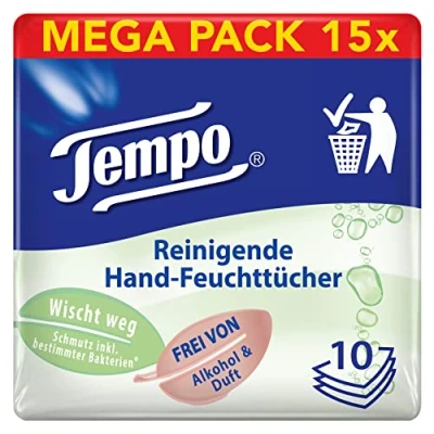 Afbeelding van Tempo fresh to go Pure, reuzenverpakking, 1 x 10 stuks