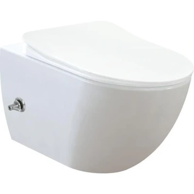 Afbeelding van Wandcloset BWS Freedom Randloos met Bidetkraan Warm en Koudwater Wit (Excl. Zitting)