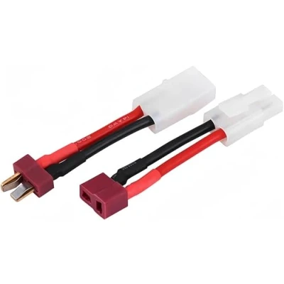 Afbeelding van 2 Stück 14 AWG Draht, T Stecker Buchse auf Stecker, Adapterkabel, kompatibel für Adapter