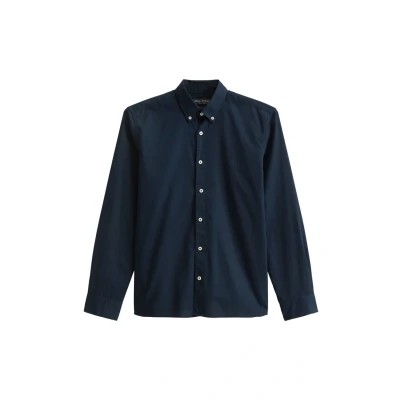 Afbeelding van Marc O&#039;Polo Button DOWN Collar LONG Sleeves Overhemd, Heren, Maat: XS, Dark navy