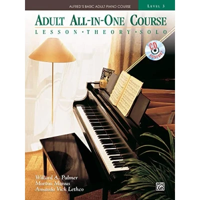 Afbeelding van Alfred adult all in one 3 pf bk/cd +cd: Lesson * Theory Solo, Comb Bound Book &amp; CD
