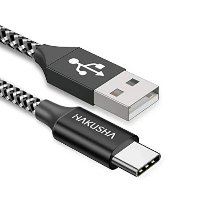 Afbeelding van HAKUSHA USB C kabel, oplaadkabel [1M] Nylon snellaadtype kabel Sync snellaadkabel voor Samsung Galaxy S21 Ultra, S20+, Huawei, Sony Xperia, Xiaomi, Google Pixel, LG, Moto