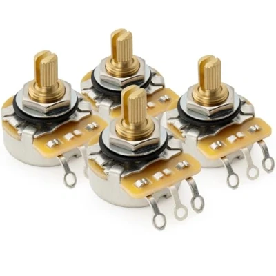 Afbeelding van CTS 450G B250K Lineair Potmeter Messing Short Split Shaft 1/4 Inch 10% voor Elektrische Gitaar Basgitaar(Set van 4)