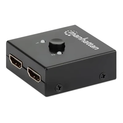 Afbeelding van Manhattan KVM Umschalter 2 poorten HDMI splitter 4096 x 2160 Pixel Zwart
