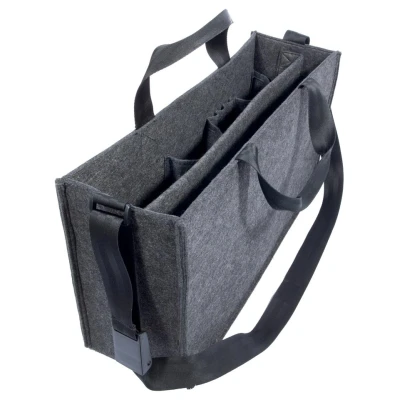 Afbeelding van SIGEL BA411 Bureau Sharing Bag L, Synthetisch vilt, Donkergrijs, 50 x 28 cm