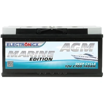 Afbeelding van Electronicx Caravan Edition AGM Zonne accu, 12 V, 140 Ah, voor camper, boot