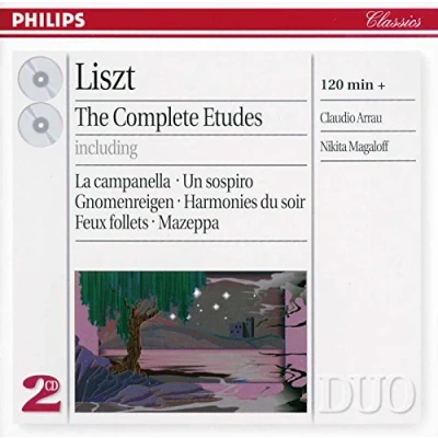 Afbeelding van Nikita Magaloff, Claudio Arrau Liszt: The Complete Etudes (CD) (Complete)