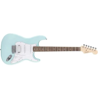Afbeelding van Fender Squier Debut Series HSS Stratocaster elektrische gitaar voor beginners met 2 jaar garantie, Daphne Blue