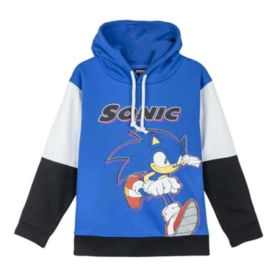 Afbeelding van Kinderhoodie Sonic Blauw Maat 12 Jaar
