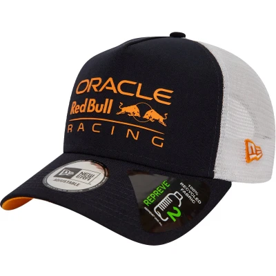 Afbeelding van Oracle Red Bull Racing Trucker Cap Blauw Oranje 2024 Max Verstappen Sergio Perez Checo Formule 1
