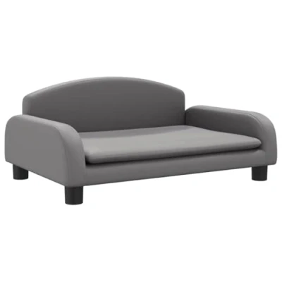 Afbeelding van Hondenmand 70X45X30 Cm Kunstleer Grijs
