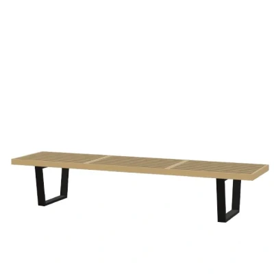 Afbeelding van Vitra Nelson Bench Essen Natural 183.7 Cm Pot Interieur