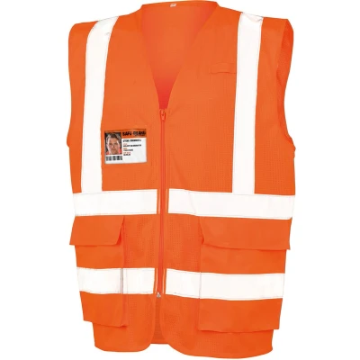 Afbeelding van Gilet Unisex XL Result Mouwloos Fluorescent Orange 100% Polyester