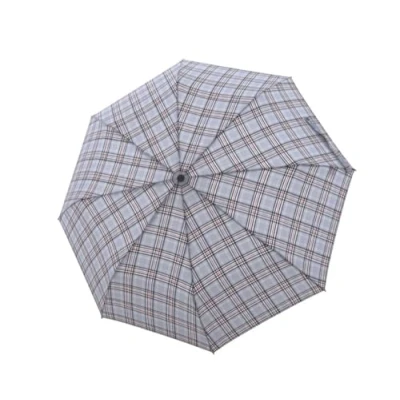 Afbeelding van doppler Paraplu Carbonsteel Long AC Karo Grey Grijs Veelkleurig