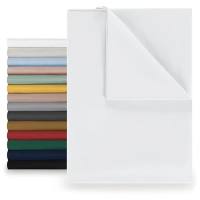 Afbeelding van Blumtal Basic Bedlaken Microvezel 220 x 275 cm Wit hoeslaken zonder elastiek