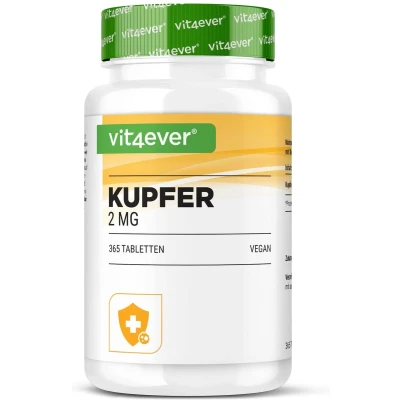 Afbeelding van Koper 365 tabletten 2 mg Kopergluconaat Vit4ever