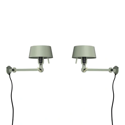 Afbeelding van Tonone Bolt Bed Underfit wandlamp met stekker set van 2 Flux Green