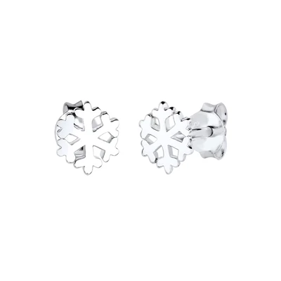 Afbeelding van Elli Snowflake Oorbellen voor kinderen, Maat: One Size, Silber