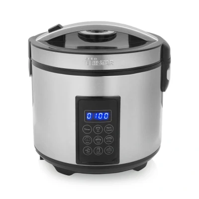 Afbeelding van Tristar RK 6138 Digitale Rijst and stoomkoker antiaanbaklaag voor rijst, pasta, soep, yoghurt, cake, pap, groente