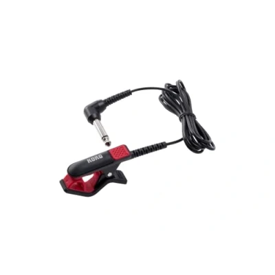 Afbeelding van KORG CM 300 BKRD contactmicrofoon met verbeterd ontwerp voor clip type tuners zwart/rood