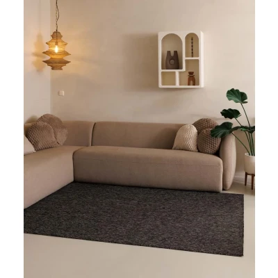 Afbeelding van Laagpolig Vloerkleed Lush Antraciet 100x200 Cm