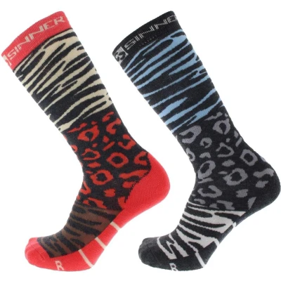 Afbeelding van Sinner Ski Socks Animal Double Pack