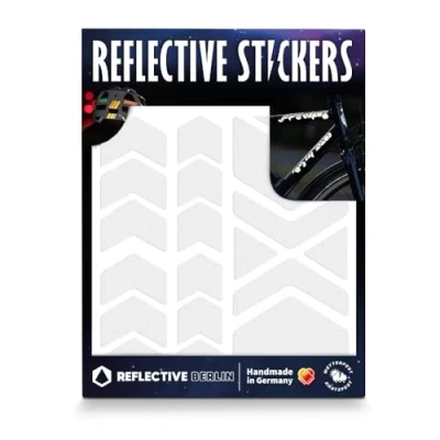 Afbeelding van REFLECTIVE BERLIN Refl.sticker refl.berlin chevrons white