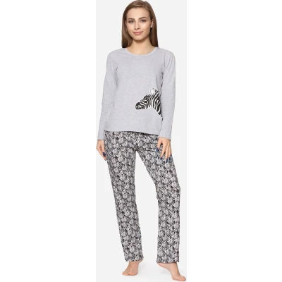 Afbeelding van Merry Style Meisjes Jongens Pyjama MS10 192 (Melange Zebra, L)