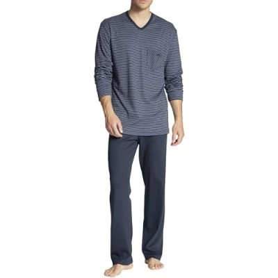Afbeelding van Calida Pyjama, Heren, Maat: 44, Dark sapphire
