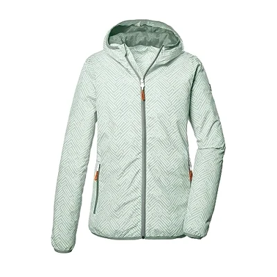 Afbeelding van killtec Dames Functioneel jack met capuchon, opvouwbare outdoorjas KOS 69 WMN JCKT, light mint, 34, 41348 000