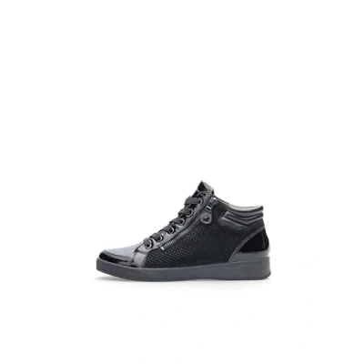 Afbeelding van ara Romst Sneakers hoog schwarz, Dames, Maat: 37.5, Schwarz Leer
