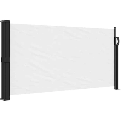 Afbeelding van Windscherm uittrekbaar 100x500 cm wit