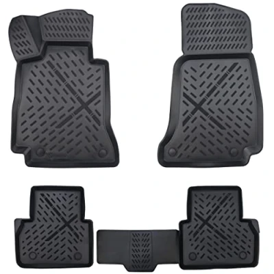 Afbeelding van Elmasline Design 3D rubberen matten set voor Mercedes E Klasse W213 bouwjaar vanaf 2016 Extra hoge rand van 5 cm
