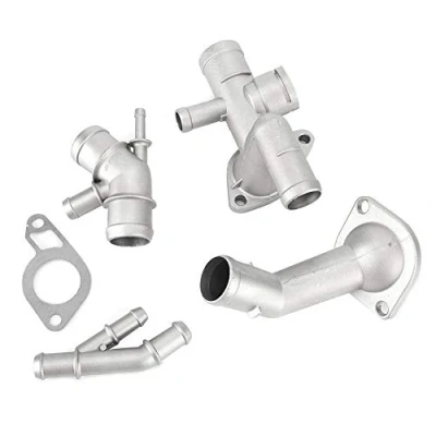 Afbeelding van Aigend Flens Koelvloeistof Slang, 4 Stks/set Aluminium Motor Slang Kit Fit Voor Mk4 1.8T 2000 2005 06A121132A