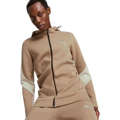 Afbeelding van Puma Evostripe FULL ZIP Sweater met rits, Heren, Maat: Medium, Oak branch