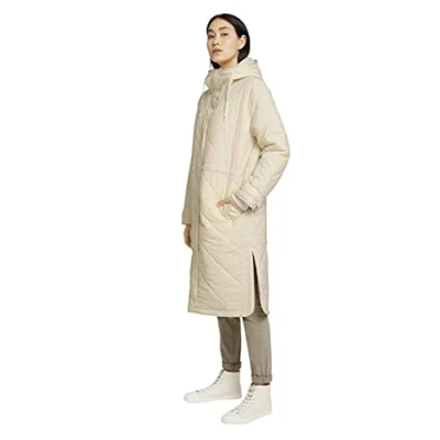 Afbeelding van TOM TAILOR Dames Getailleerde gewatteerde jas met capuchon 1026986, 27469 Smooth Light Sand, M