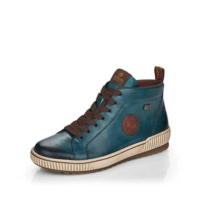 Afbeelding van Remonte Korte dameslaarzen blauw halflange laarzen, blauw, 41 EU